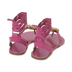 Sandali flat fucsia con gemma, Primadonna, 19A908192PEFUCS036, 003 preview