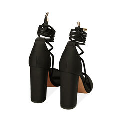 Sandalias negras con tacón en lycra, Primadonna, 232760851LYNERO041, 003 preview