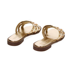 Sandalias planas doradas en laminado, Primadonna, 234922832LMOROG035, 003 preview