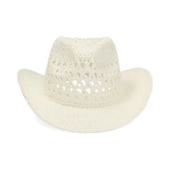 Chapeau blanc en paille, Primadonna, 23B431120PGBIANUNI, 002 preview