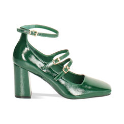 Zapatos de tacón anchos verdes, Primadonna, 244912907NPVERD035, 001 preview