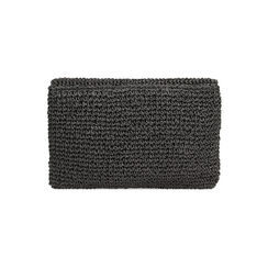 Clutch de playa negro en paja, Primadonna, 23J910511PGNEROUNI, 003 preview