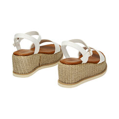 Sandalias con cuña blancas, Primadonna, 234939805EPBIAN035, 003 preview