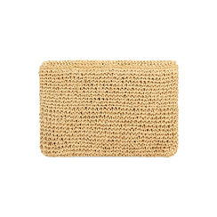 Pochette plage marron en paille, Primadonna, 23J910511PGMARRUNI, 003 preview