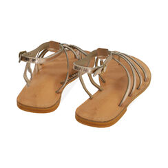 Sandali flat in pelle oro, Primadonna, 216702037PEOROG035, 003 preview