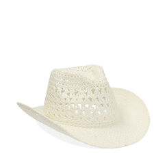 Sombrero blanco de paja, Primadonna, 23B431120PGBIANUNI, 001a