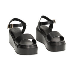 Sandalias con cuña negras, Primadonna, 23R848201EPNERO037, 002 preview