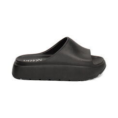 Sandales de plage noires en PVC, Primadonna, 234701115PVNERO040, 001 preview