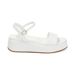 Zeppe bianche, platform 5 cm, Primadonna, 234960228EPBIAN035, 001 preview