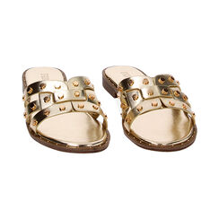 Sandalias planas doradas en laminado, Primadonna, 234922832LMOROG035, 002 preview