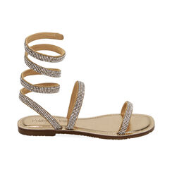 Sandali oro con strass, Primadonna, 214986601LMOROG035, 001 preview