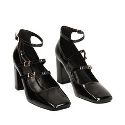 Zapatos de tacón anchos negros, Primadonna, 244912907NPNERO035, 002a