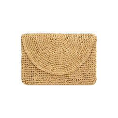 Pochette plage marron en paille, Primadonna, 23J910511PGMARRUNI, 001 preview