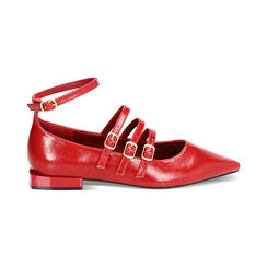 Ballerines rouges lacées, Primadonna, 244934613SCROSS035, 001 preview