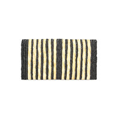 Pochette plage noire-marron en paille, Primadonna, 23J914569PGNEMAUNI, 003 preview