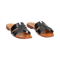 Sandalias bajas negras en vaca, Primadonna, 237239356VANERO035, 002 preview