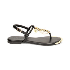 Sandalias planas negras, Primadonna, 234992805EPNERO035, 001 preview