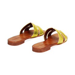 Sandalias bajas amarillas de piel, Primadonna, 237239350PEGIAL035, 003 preview