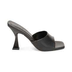 Mules Open Toe nere, tacco 9,5 cm, Primadonna, 234925607EPNERO038, 001 preview