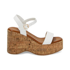 Sandalias con cuña blancas, Primadonna, 234953802EPBIAN037, 001 preview