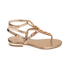 Sandali infradito rosa oro, Primadonna, 214909931LMRAOR036, 001 preview