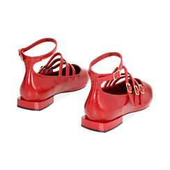 Ballerine rosse allacciate, Primadonna, 244934613SCROSS035, 003 preview