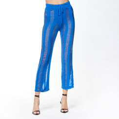 Pantalon bleu cobalt en tissu, Primadonna, 23B410020TSBLCOS, 001 preview