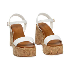 Sandalias con cuña blancas, Primadonna, 234953802EPBIAN037, 002 preview