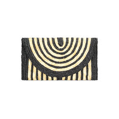 Pochette plage noire-marron en paille, Primadonna, 23J914569PGNEMAUNI, 001 preview