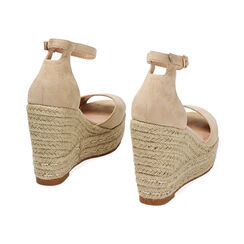 Espadrilles beiges en microfibre, Primadonna, 234981950MFBEIG037, 003 preview