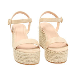 Cuñas beige de microfibra, Primadonna, 234936101MFBEIG038, 002 preview