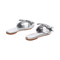 Sandalias planas plateadas en laminado, Primadonna, 234922801LMARGE037, 003 preview