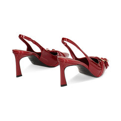 Décolleté slingback cherry in vernice, tacco 7,3 cm, Primadonna, 242110603VECHER036, 003 preview