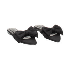 Sandalias planas negras en lycra, Primadonna, 234922801LYNERO035, 002 preview