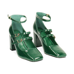 Zapatos de tacón anchos verdes, Primadonna, 244912907NPVERD035, 002 preview