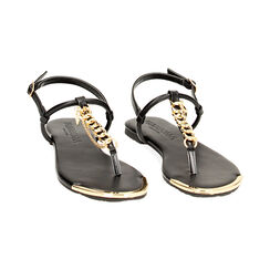 Sandalias planas negras, Primadonna, 234992805EPNERO035, 002 preview