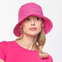 Cappello fucsia in paglia, Primadonna, 23J912740PGFUCSUNI, 001 preview