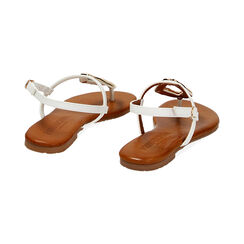 Sandalias planas blancas, Primadonna, 234992823EPBIAN035, 003 preview