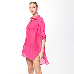 Vestido de playa fucsia camisa, Primadonna, 23B410041TSFUCSI, 003 preview