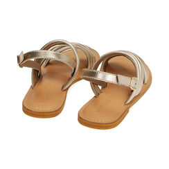 Sandali oro in pelle, Primadonna, 216702071PEOROG035, 003 preview