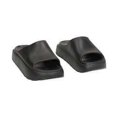 Sandales de plage noires en PVC, Primadonna, 234701115PVNERO036, 002 preview