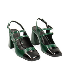 Zapatos de salón slingback verdes, Primadonna, 244941912NPVERD035, 002a