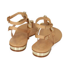 Sandali infradito gioiello beige, Primadonna, 214909931EPBEIG039, 003 preview