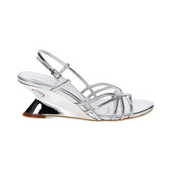 Sandalias con tacón plata en laminado, Primadonna, 232159121LMARGE035, 001 preview