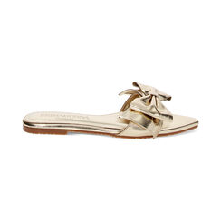 Sandalias planas doradas en laminado, Primadonna, 234922801LMOROG035, 001 preview