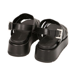 Sandali platform neri, zeppa 4 cm, Primadonna, 21N414606EPNERO036, 003 preview