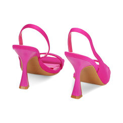 Sandali fucsia in lycra, tacco 9,7 cm, Primadonna, 232104905LYFUCS036, 003 preview