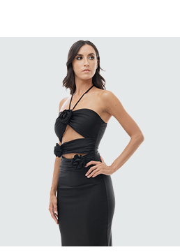 Vestido negro con tirantes