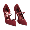 Escarpins femme bordeaux hauts