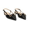 Ballerine slingback donna nere a punta